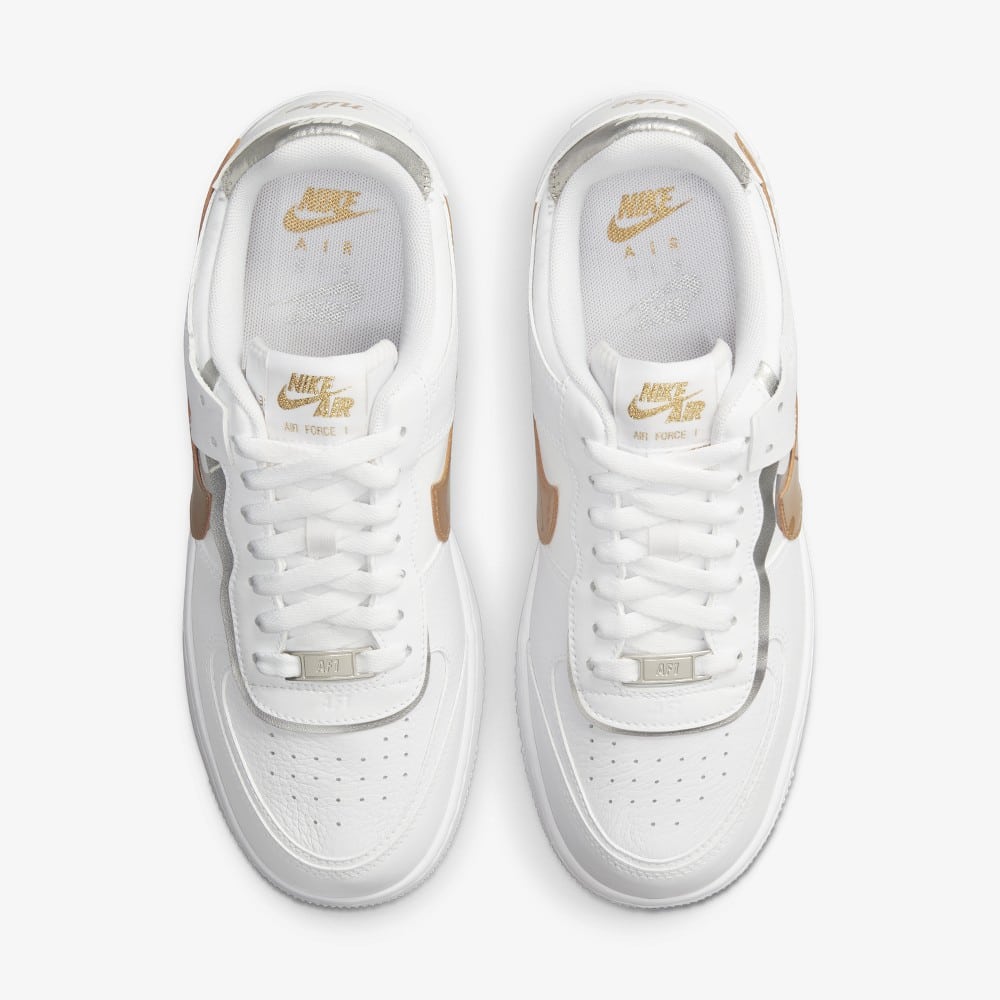 Nike air force cheap 1 damen weiß gold